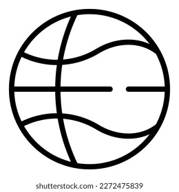 Basketball ball icon outline vector. Shop goods. Sport store