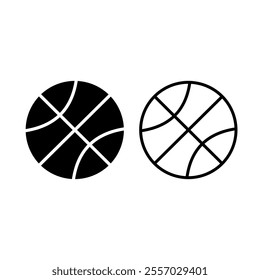 Basketball ball icon. Basketball icon set. Basketball icon vector for web and mobile app