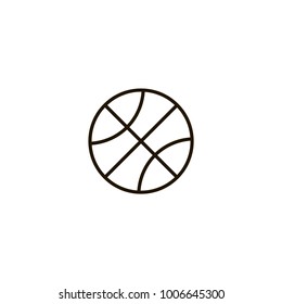 basketball ball icon. sign design