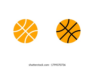 Basketball ball icon simple design