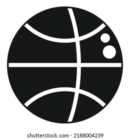 Basketball ball icon simple vector. Active fitness. Workout fit