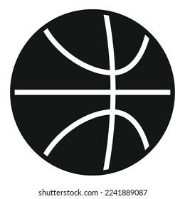 Basketball ball icon simple vector. Active sport. Daily exercise