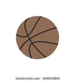 Basketball ball icon. Sports concept, basketball. Vector illustration.