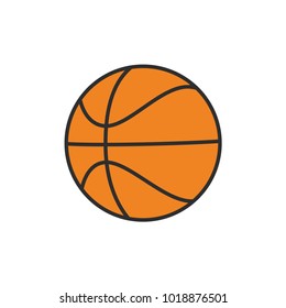 Basketball ball icon. Vector