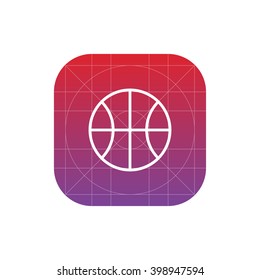 basketball ball icon. vector eps10 icon