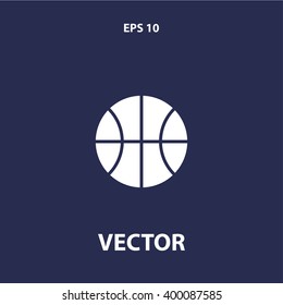 basketball ball icon. vector eps10 icon
