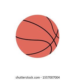 Basketball ball icon, vector illustration design. Sport objects collection.
