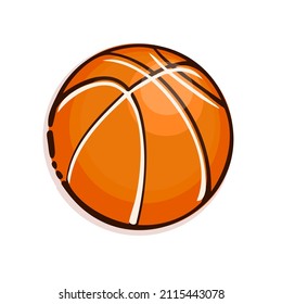 Basketball ball icon, vector illustration design. Sport objects collection.