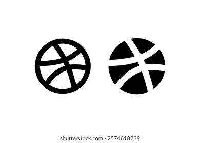 basketball ball icon Vector. illustration design