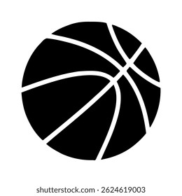 Basketball ball icon. Vector illustration. Set of isolated basketball ball icons and symbols. Black and white basketball ball symbol.