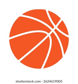 Basketball ball icon. Vector illustration. Set of isolated basketball ball icons and symbols. Black and white basketball ball symbol.