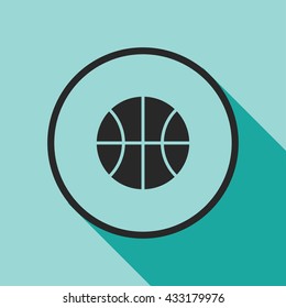 basketball ball icon. basketball ball vector illustration