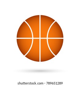 Basketball ball icon. Vector illustration