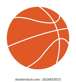 Basketball ball icon vector isolated on a white background. Vector Basketball Ball, Basketball ball realistic vector illustration. Sport and Game competition concept.