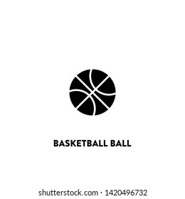 basketball ball icon vector. basketball ball sign on white background. 