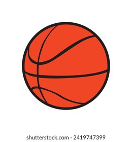 basketball ball illustration design perfect for basketball player, basketball lover, basketball team