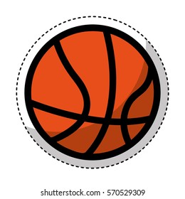 basketball ball isolated icon vector illustration design