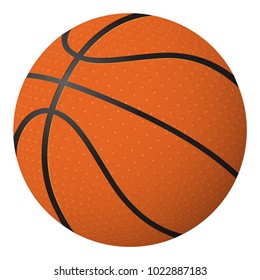 Basketball ball isolated object on white background.