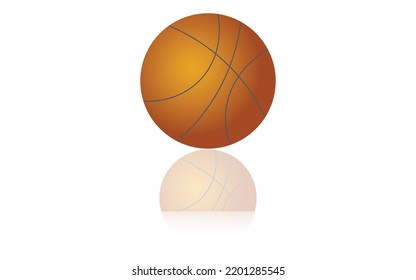 basketball ball isolated on white