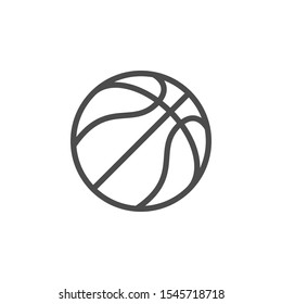 Basketball Ball Line Outline Icon