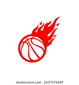 basketball ball on fire, basketball sport