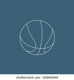 Basketball ball racket icon, vector illustration design. Sport objects collection.