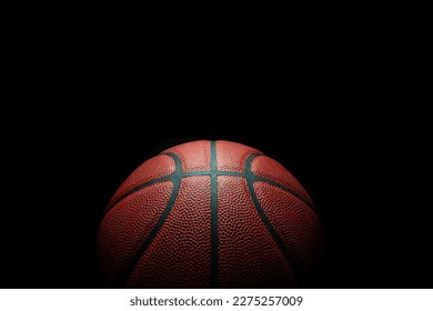 	
Basketball ball realistic basketball championship dark background Eps 10 Vector