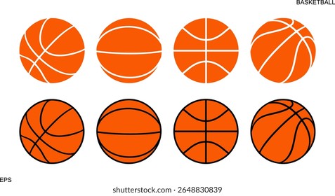 Jogo de basquete. Bola de basquete isolada sobre fundo branco