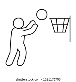 basketball, ball silhouette Sport collection. Suitable for use on web apps, mobile apps and print media.