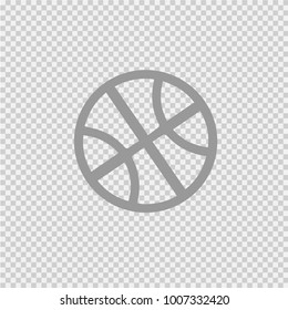Basketball ball simple isolated vector icon eps 10.
