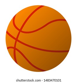 Basketball ball simple vector illustration eps10
