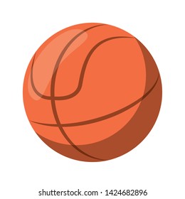 Basketball ball sport cartoon vector illustration graphic design
