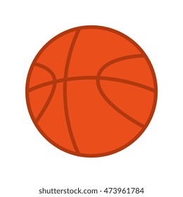 basketball ball sport  game exercise and fitness activity vector illustration