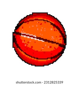 basketball ball sport game pixel art retro vector. bit basketball ball sport. old vintage illustration