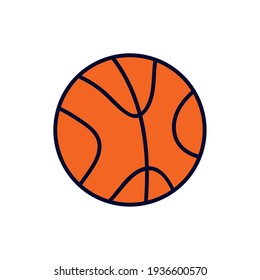 basketball ball sport icon game