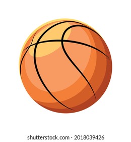 basketball ball sport isolated icon