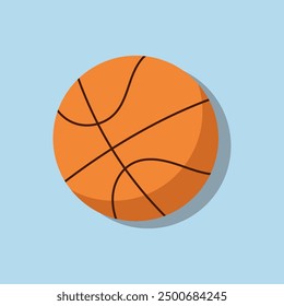 Baloncesto. Pelota deportiva. Ilustración vectorial