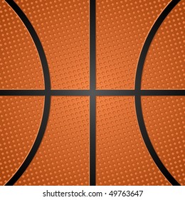 Basketball Ball Texture. Vector Illustration.