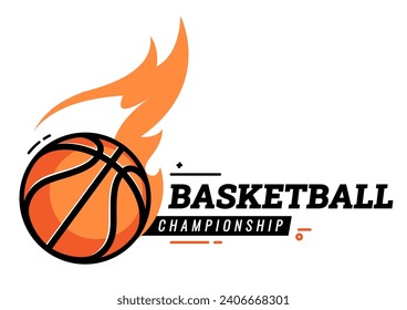 Basketball ball tournament icons. Symbol or emblem. vector illustration