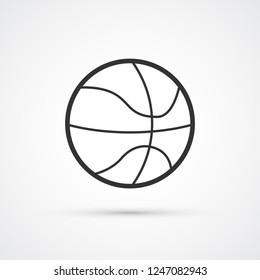 Basketball ball trendy icon. Vector eps10