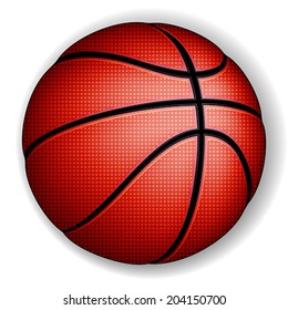 Basketball ball, vector