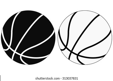 Basketball ball. Vector