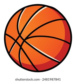 basketball ball vector design, hand drown basketball ball illustration