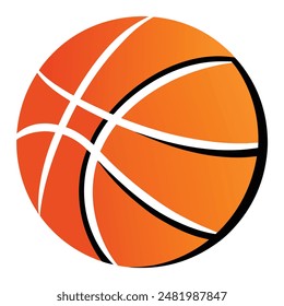 basketball ball vector design, hand drown basketball ball illustration