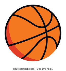 basketball ball vector design, hand drown basketball ball illustration