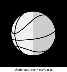 Basketball ball  - vector icon