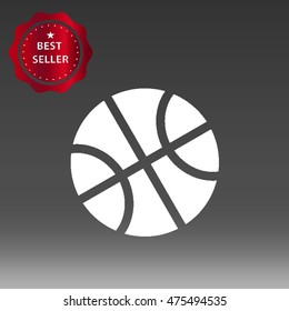 Basketball Ball Vector Icon Illustration