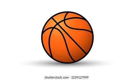 Basketball ball vector icon ,illustrations for use in online sporting events , Illustration Vector  EPS 10