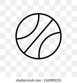 Basketball Ball vector icon isolated on transparent background, Basketball Ball logo concept