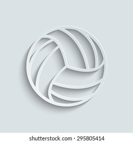 basketball ball - vector icon with shadow 